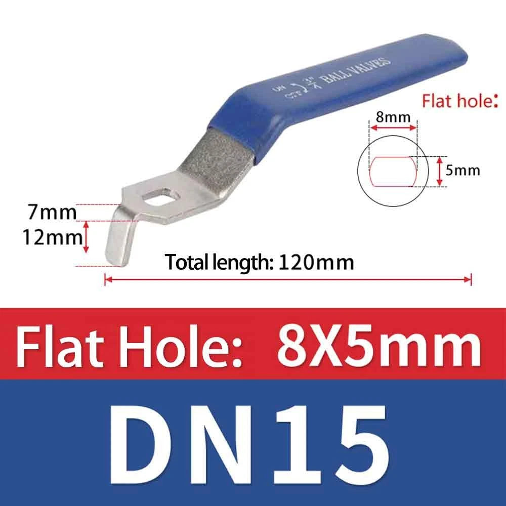 201 Stainless Steel Ball Valve Handle Accessories Water Pipe Valve Switch Wrench