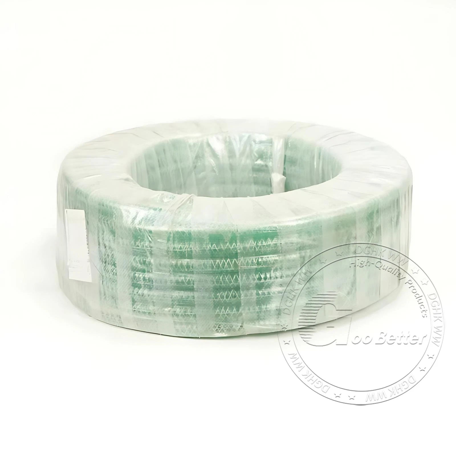 Braided Wire Reinforced Flexible PVC Hose Pipe — Water & Fuel Transfer, Green