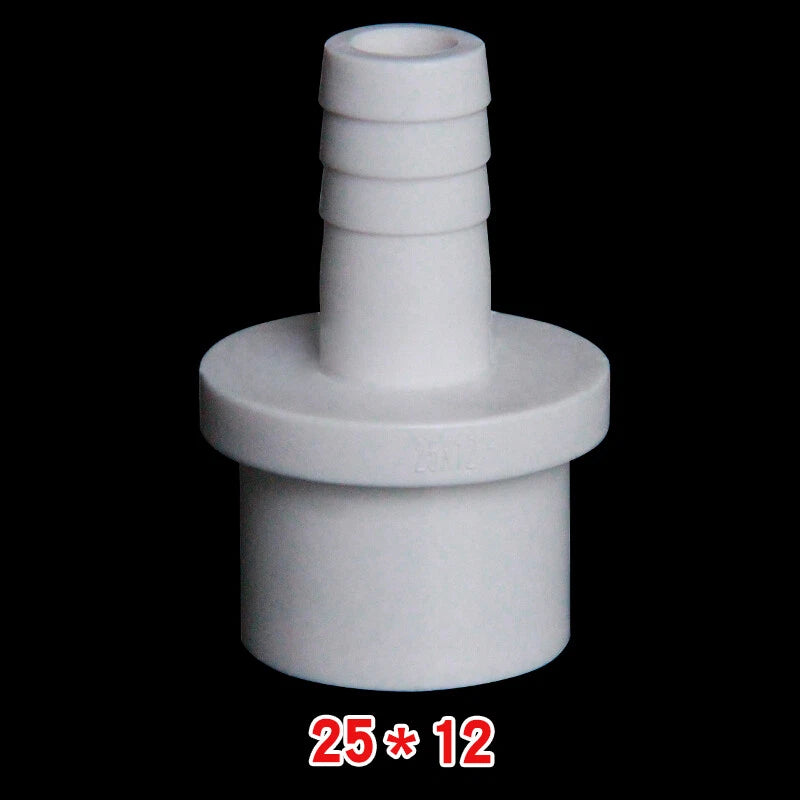 20mm 25mm White Pagoda PVC Pipe Connector Fittings Adapter To Hose OD 5mm-20mm