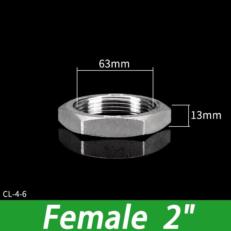 Stainless Steel 304 BSP Female Thread Pipe Fittings — 1/4" to 2"