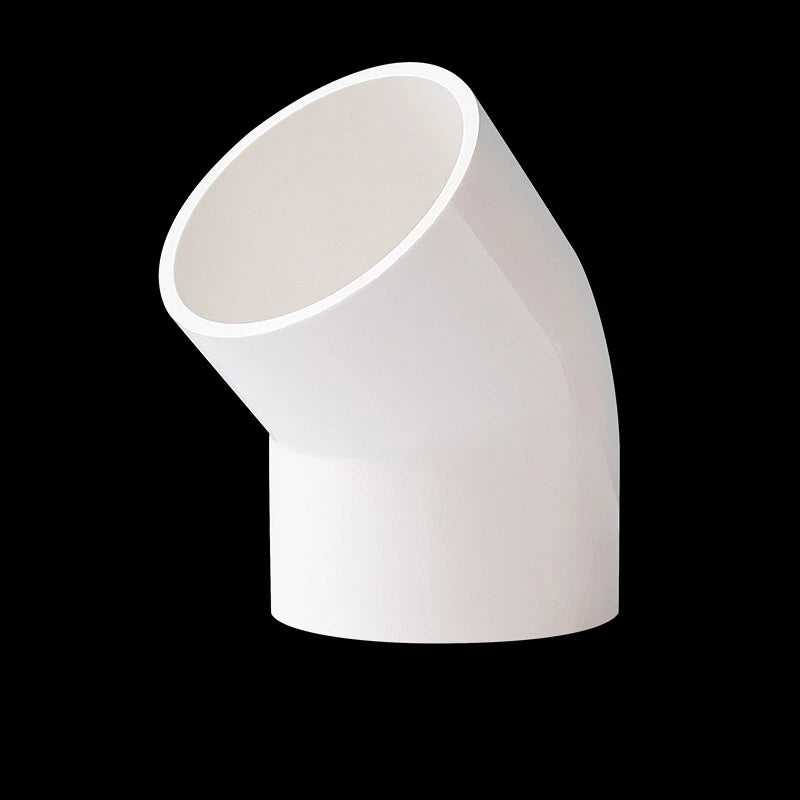 PVC Pipe Fittings 45° Elbow Connector Plumbing Coupling ID 20-160mm Solvent Weld