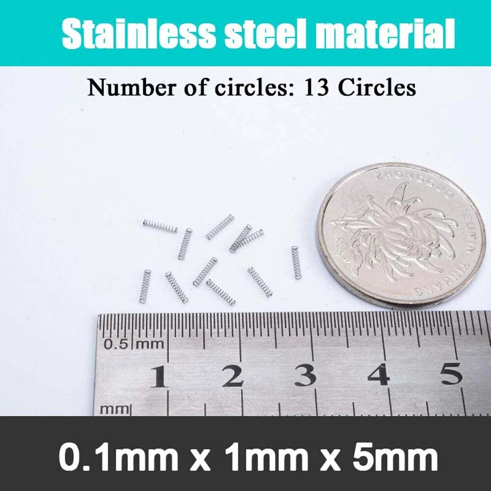 Stainless Steel Compression Springs Steel wire 0.1 mm small coil spring 5-20mm