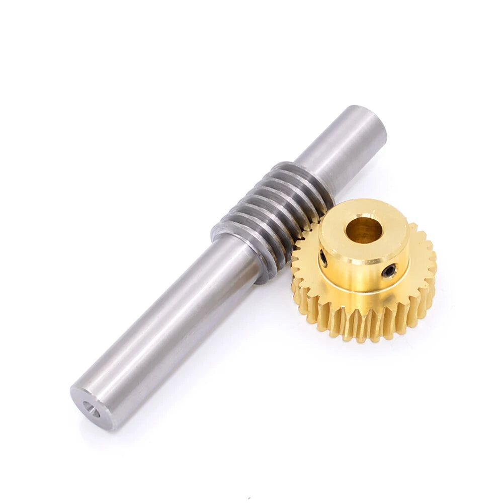 0.5/0.8/1/1.5 Module, 20 to 60 Teeth, Brass Worm Wheel Gear Shaft Hole 4mm-12mm