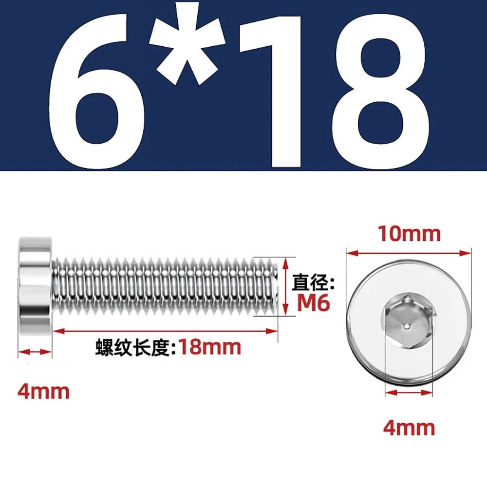 M1.4–M12 Low Head Socket Cap Screws – A2 Stainless Steel, Space‑Saving Design for Tight Clearances