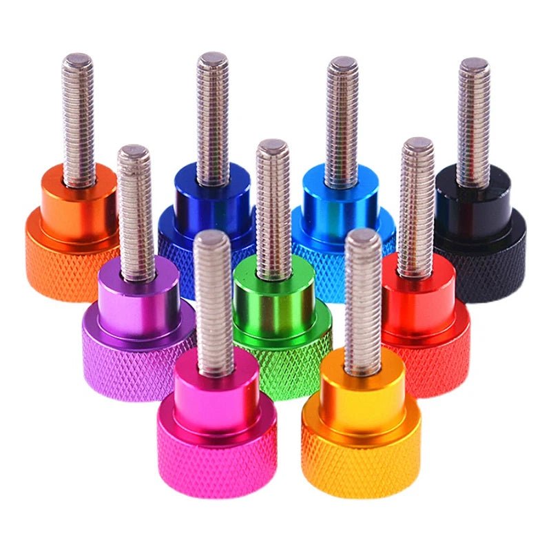 3/8 - 16UNC Knurled Thumb Screws – Aluminum Shank + Stainless Steel Hand Grip (6–100mm Lengths) - HomeDIYer