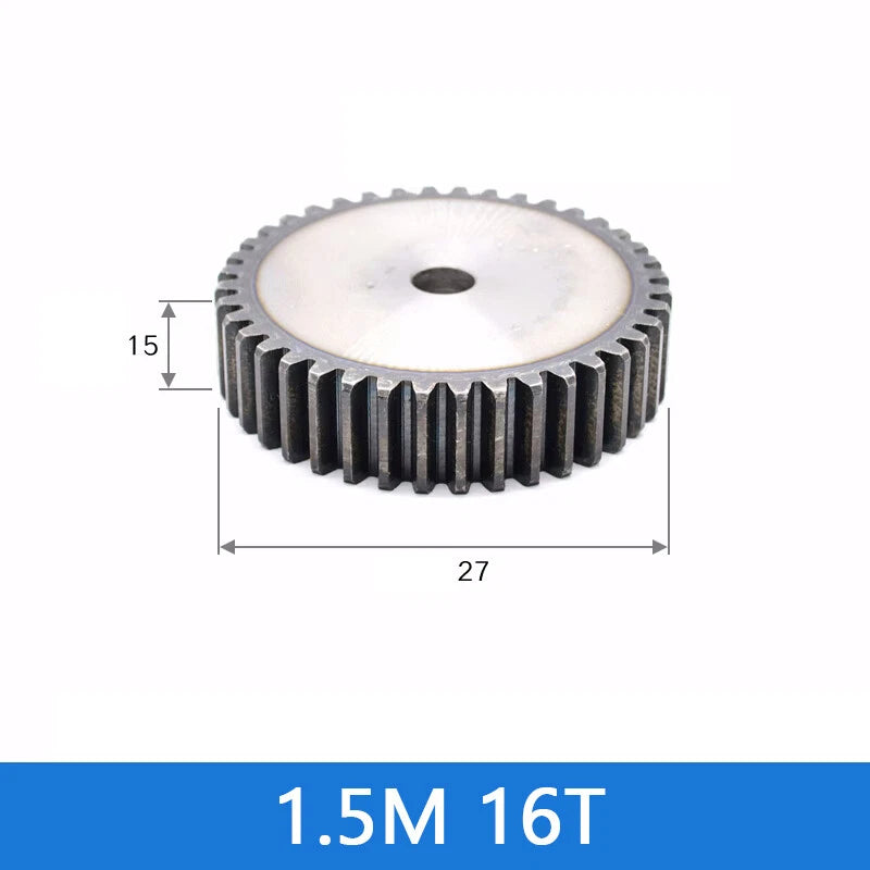 Spur Gears Pinion Gear 1.5/2.5/3/4/5 Mod Transmission Gears 45# Steel Flat Gears
