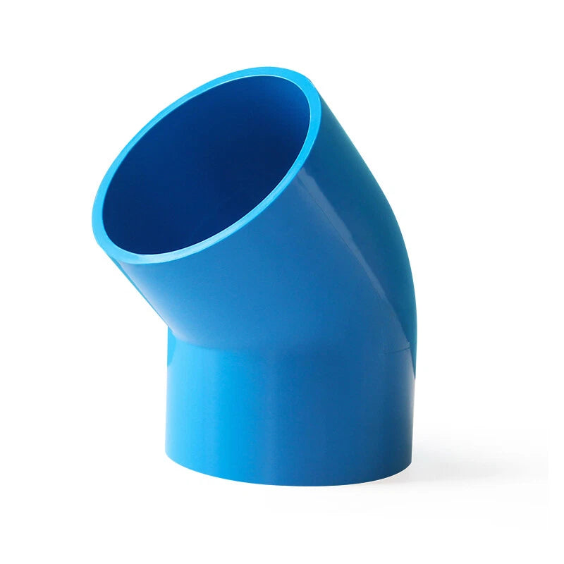 PVC Pipe Fittings 45° Elbow Connector Plumbing Coupling ID 20-160mm Solvent Weld