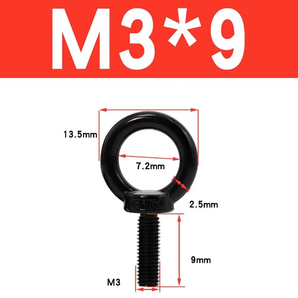 A2 304 Stainless Steel Lifting Eye Bolt — Metric M3 to M20, Rigging & Lifting Screw Eye - HomeDIYer