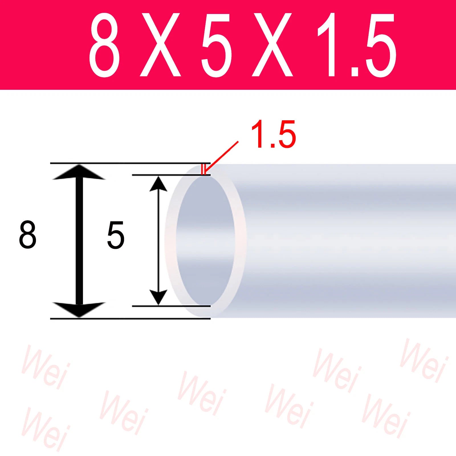 Clear Flexible PVC Tubing – OD 3mm to 57mm, Custom Cut Lengths