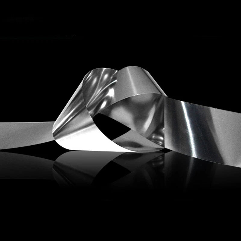 304/301 Stainless Steel Shim Sheet – Bright Polish, 0.02–0.45mm Thick, Cut-to-Size