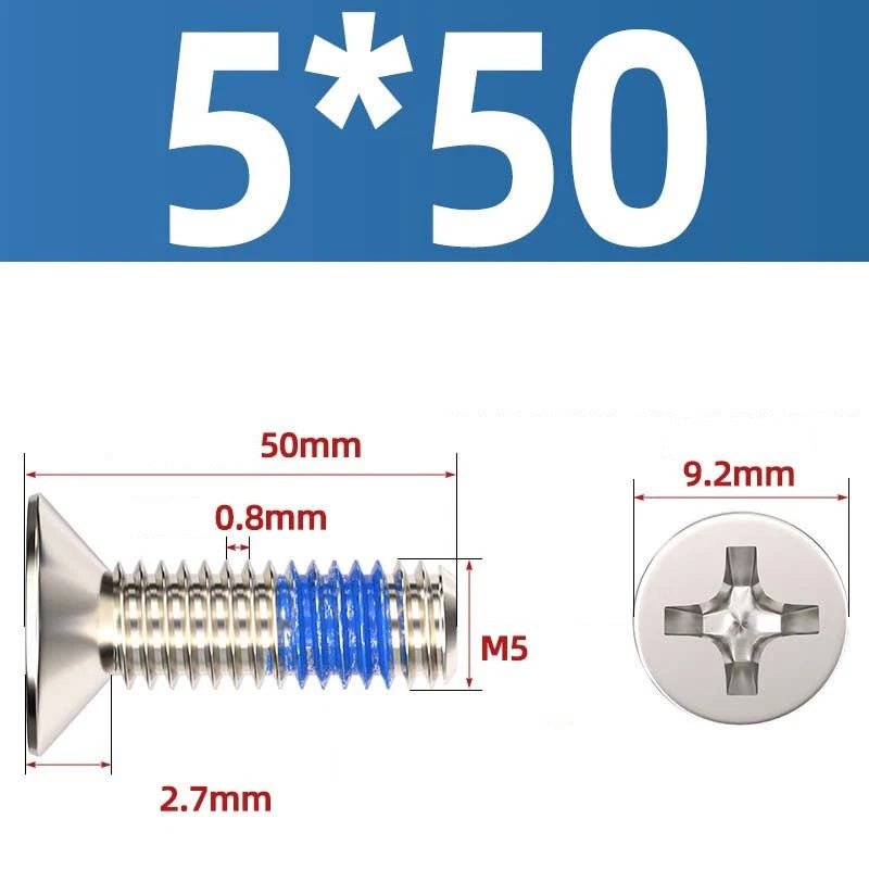 M1.2–M6 Phillips Flat Head Machine Screws | Carbon Steel | Black & Nickel Plated - HomeDIYer