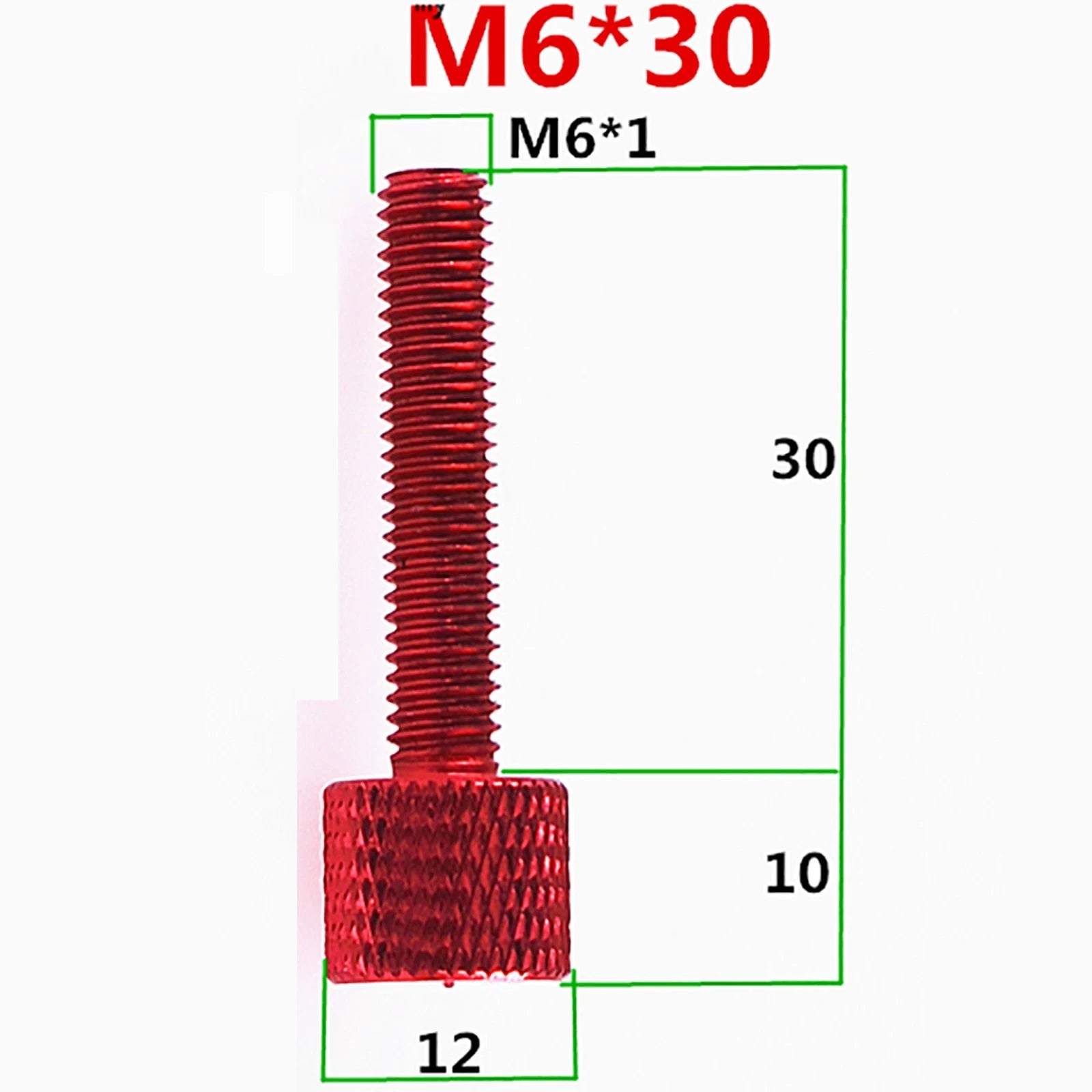 Colorful Thumb Knurled Screws M3.5 - M6 Hand Tighten Grip Knob Bolts 4.5 - 30mm
