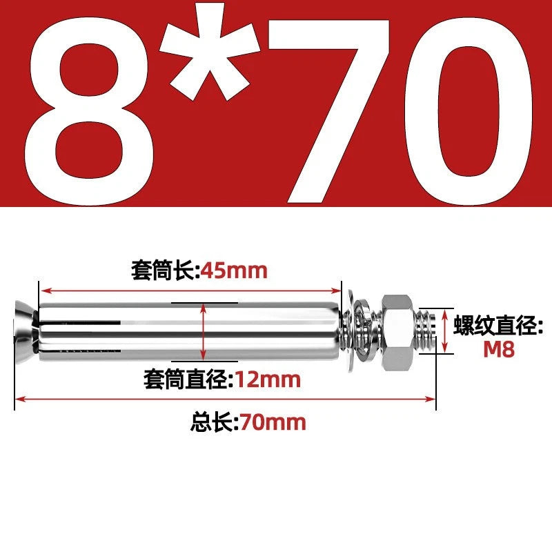 Concrete Expansion Anchor Bolts M6–M16 | Extra Long Masonry Sleeve Anchors