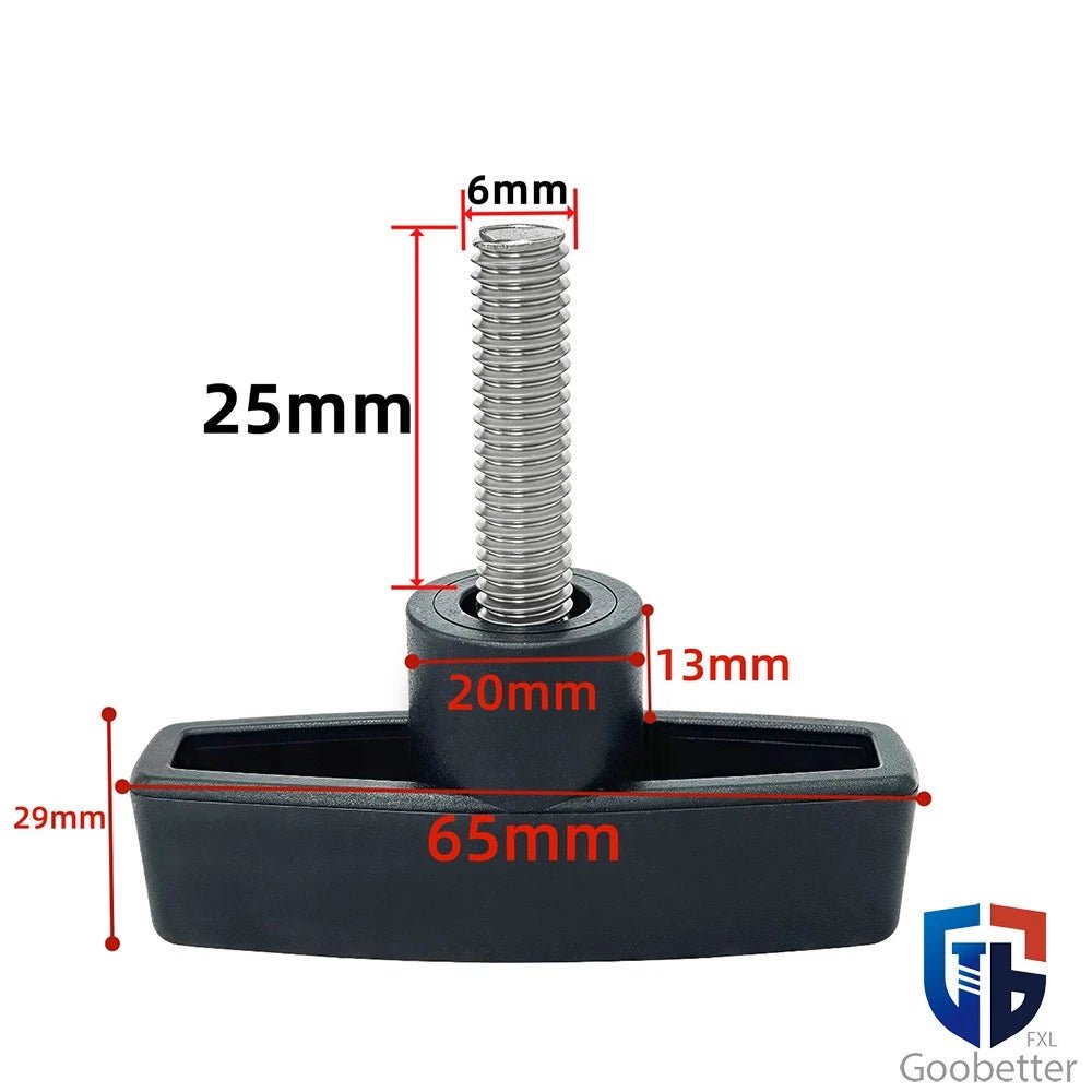 T - Handle Thumb Knob Bolts M6 M8 M10 M12 — Wing Knob Nut Clamping Screws, Brass / Zinc / Stainless - HomeDIYer