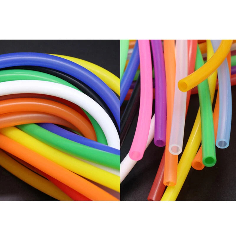 Food Grade Silicone Tube | Flexible Rubber Water Hose | 0.5mm–25mm ID, Multiple Colors