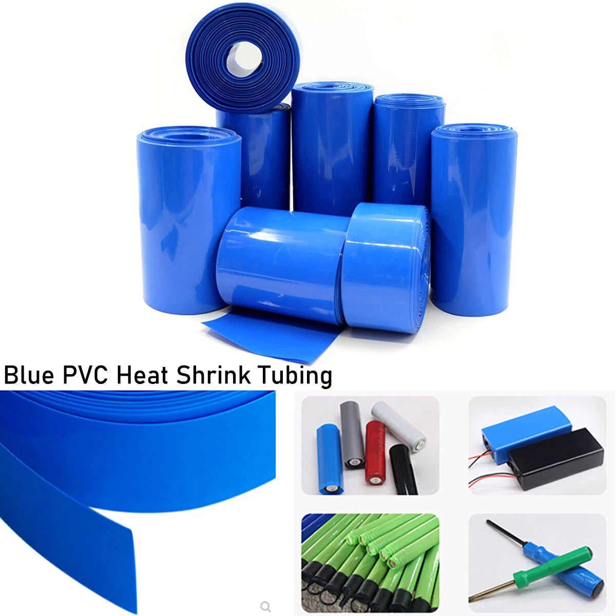 PVC Heat Shrink Tubing 15mm–200mm | RC Battery Pack Wrap | 7 Colors