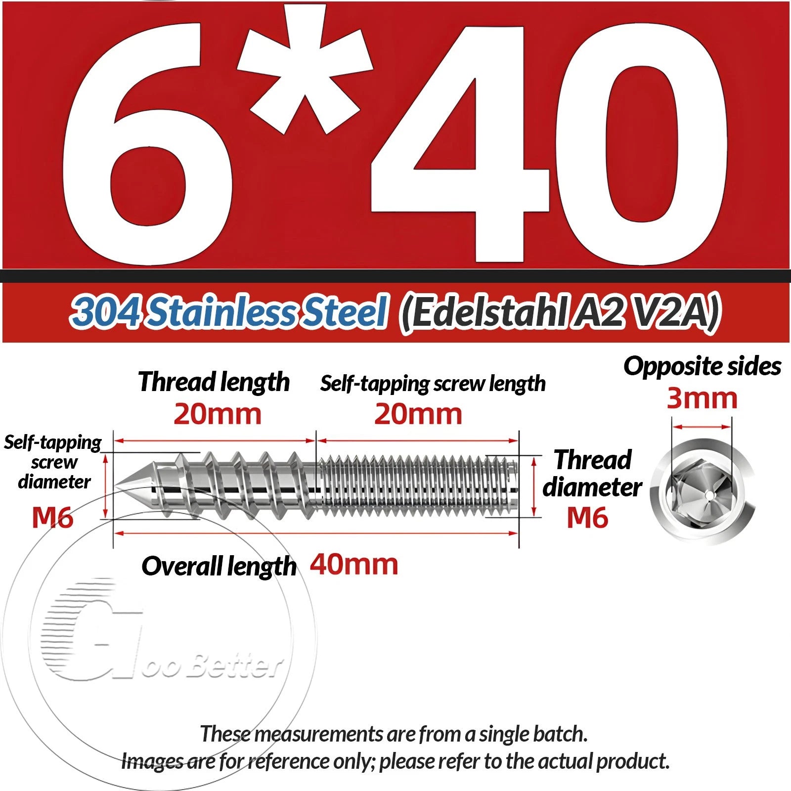 STAINLESS STEEL Wood To Metal Dowels Hanger Bolts Dual Thread Screws Furniture