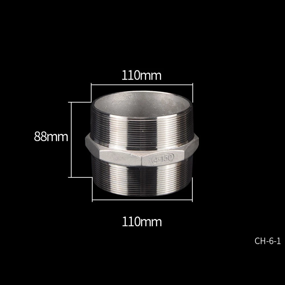 Stainless Steel Threaded Pipe Reducer Nipple — BSP Male to Male Fitting