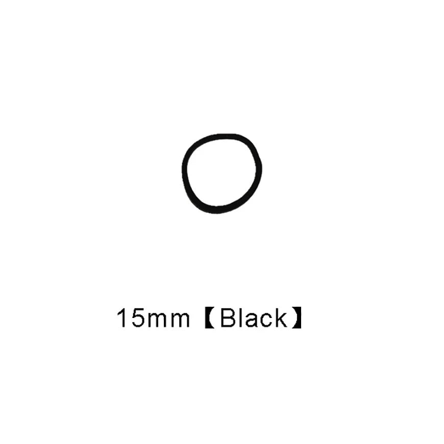 Round Rubber Drive Belts for Pulleys — 15 to 55mm Diameter, Multiple Colors