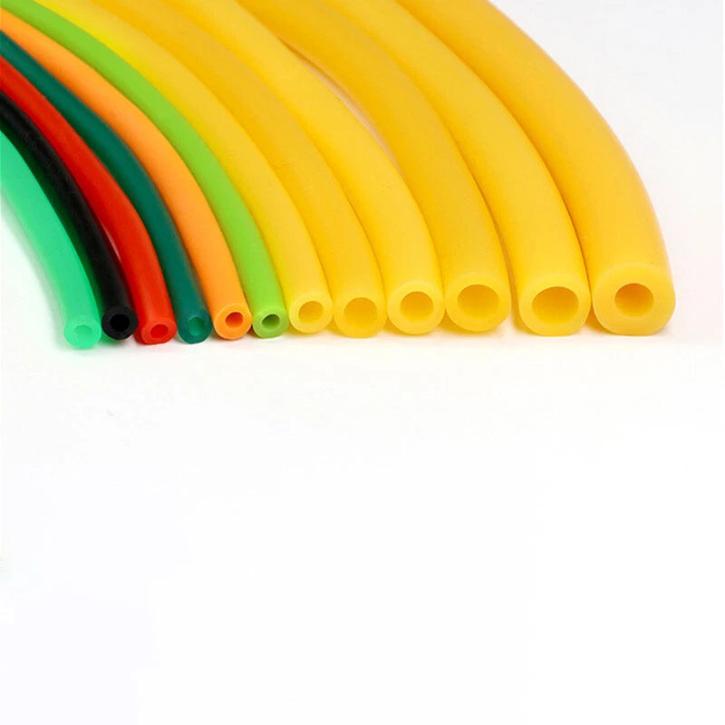Natural Latex Rubber Tubing — ID 1.6mm to 6mm, Multi-Color, Cut-to-Length