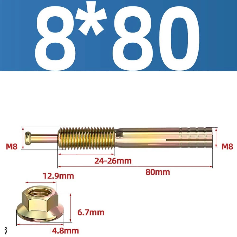 Carbon Steel Expansion Anchor Bolts — M6 to M24, 45mm to 250mm