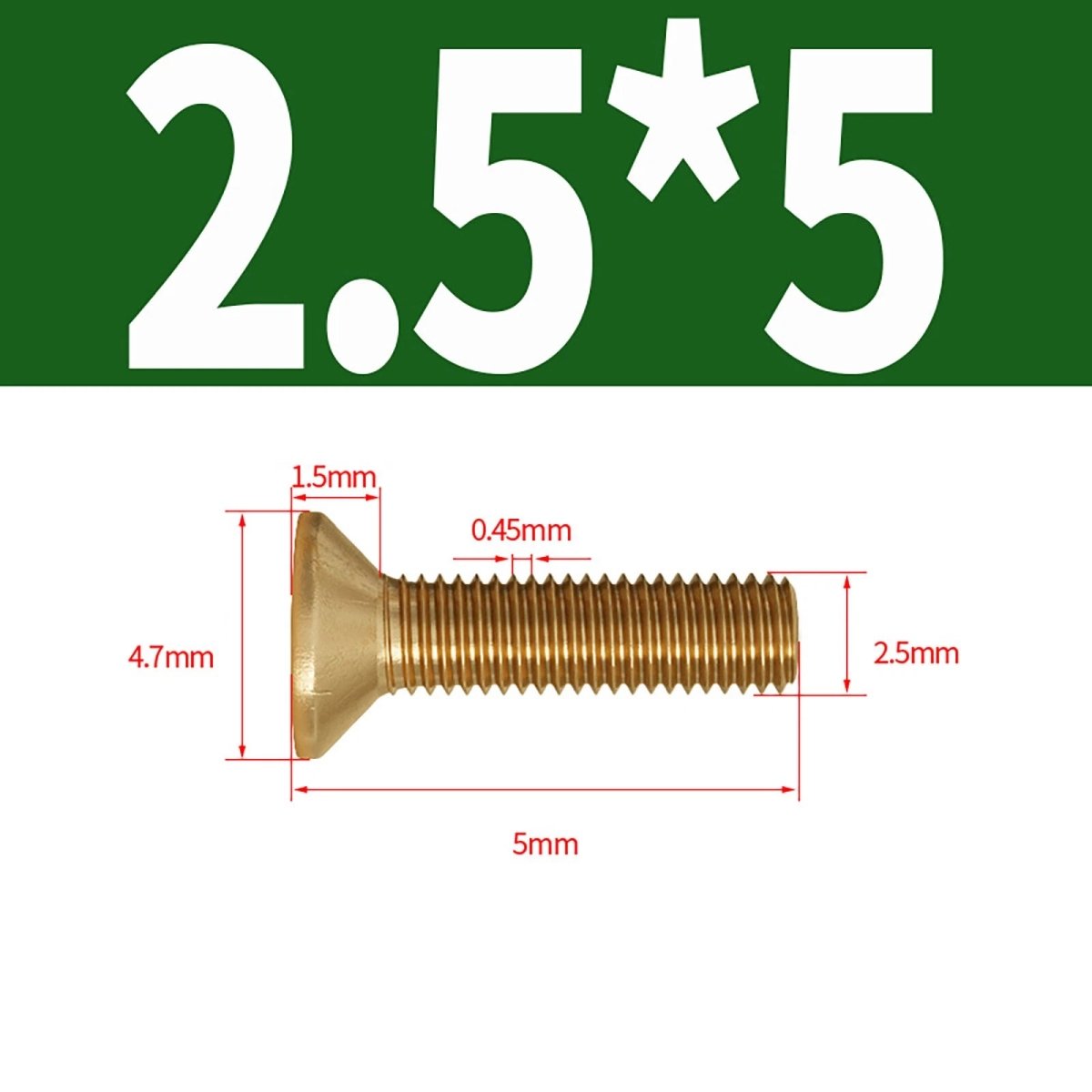 Brass Pozi Countersunk Machine Screws DIN 965 M2 - M8 Flat Head - HomeDIYer