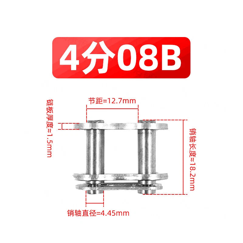 A2 Stainless Steel Roller Chain Link Fast Post Fully& Half Chain Connected Joint