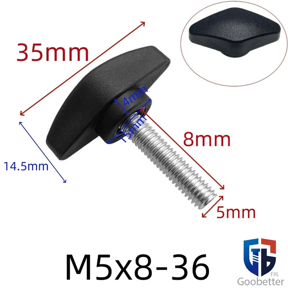 Wing Knob Thumb Screws & Clamping Nuts — M5 M6 M8 M10, D36 / D55 Flange - HomeDIYer