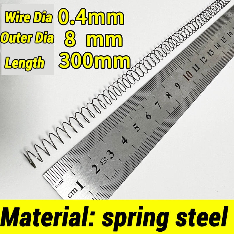 Compression Spring Various Size 2-60mm Diameter & 300mm Length Pressure Small