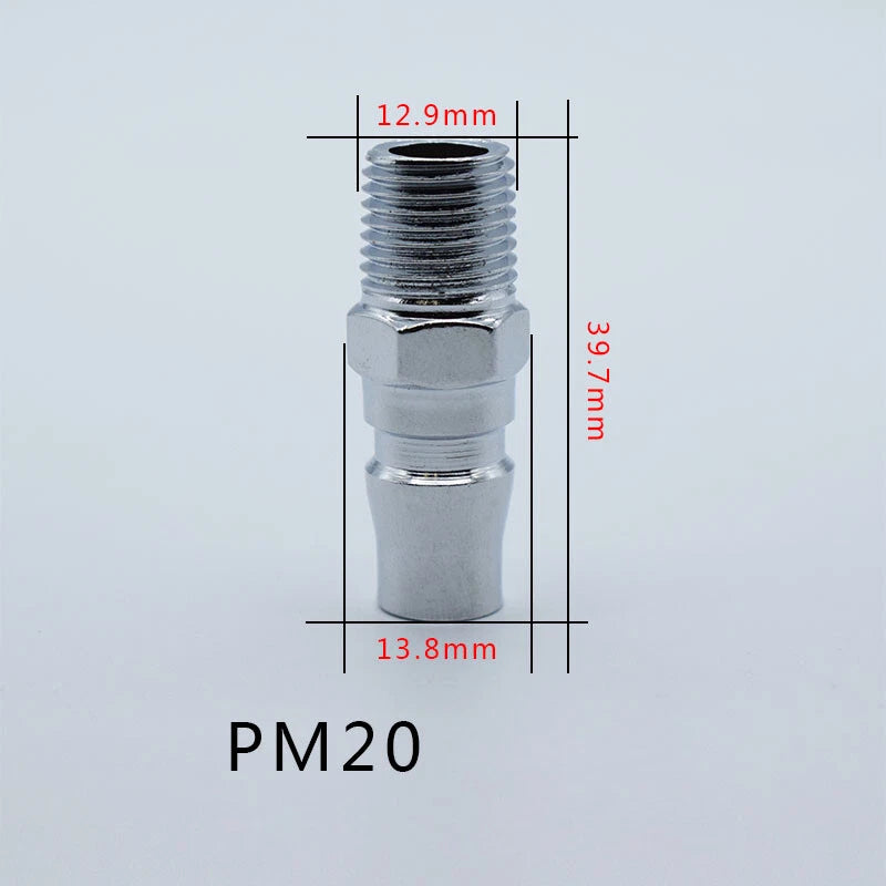 Iron Chrome Plated C-Type Quick Connector Quick Disconnect Air Hose Fitting