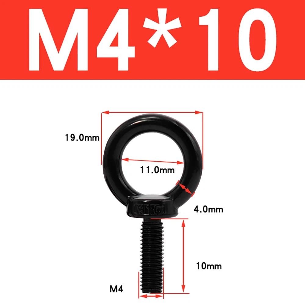 A2 304 Stainless Steel Lifting Eye Bolt — Metric M3 to M20, Rigging & Lifting Screw Eye - HomeDIYer