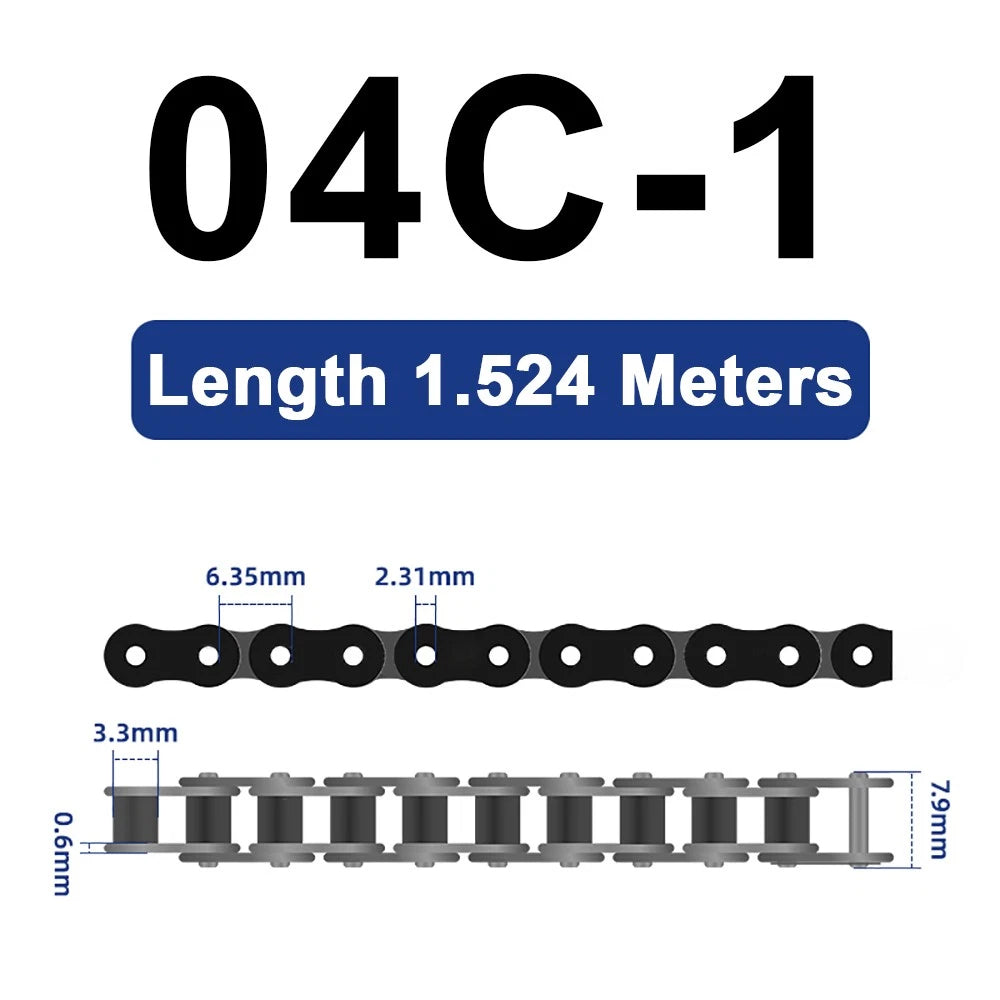 04C 05B 06B 06C 08A 08B 10A Roller Chain Quality Simplex Double Row 1.524 METRES