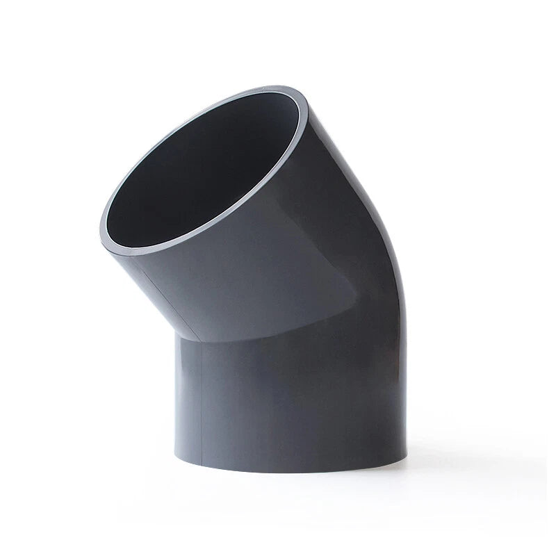 PVC Pipe Fittings 45° Elbow Connector Plumbing Coupling ID 20-160mm Solvent Weld
