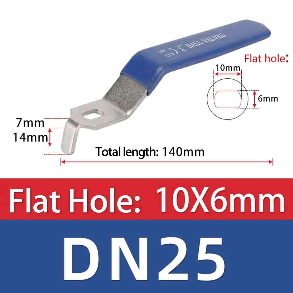 201 Stainless Steel Ball Valve Handle Accessories Water Pipe Valve Switch Wrench