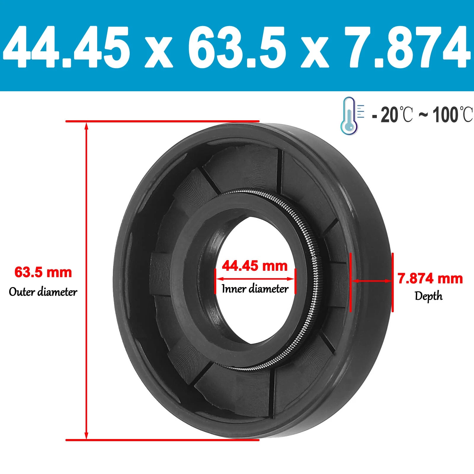 Oil Seal 39mm-40mm-41mm ID Rotary Shaft Double Lip R23 TC TTO All Depths NBR