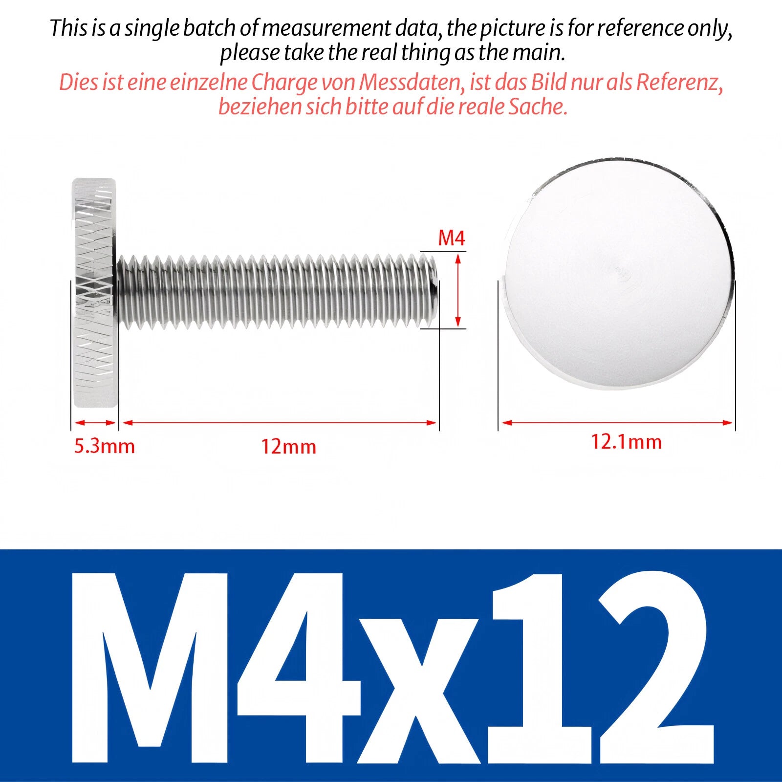 Knurled Thumb Screws Large Flat Head 304 A2 Stainless Steel M3 M4 M5 M6 M8 M10