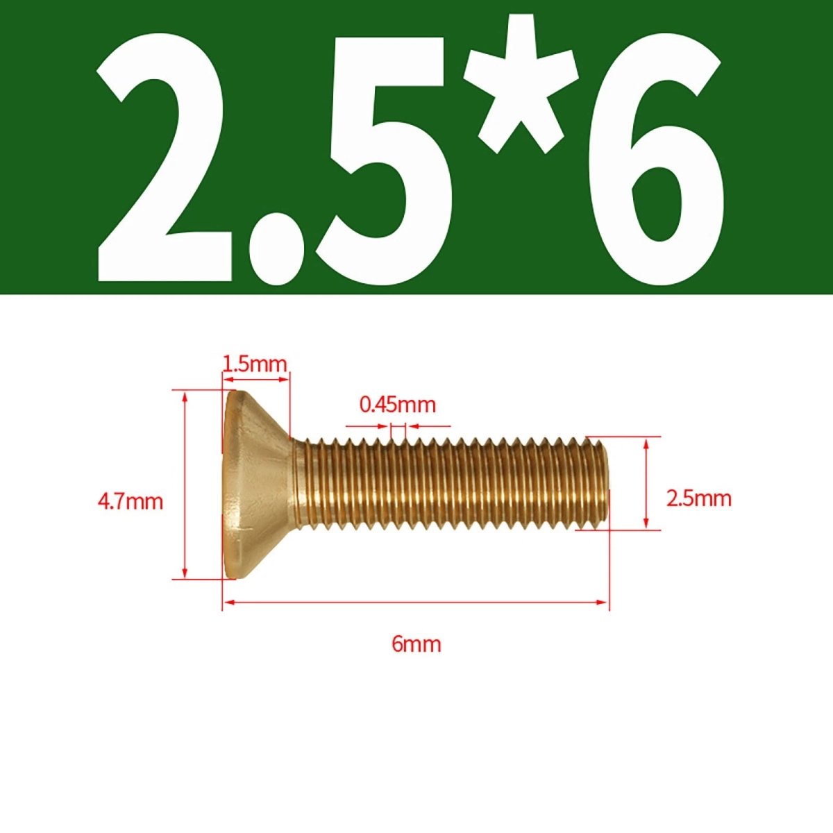 Brass Pozi Countersunk Machine Screws DIN 965 M2 - M8 Flat Head - HomeDIYer