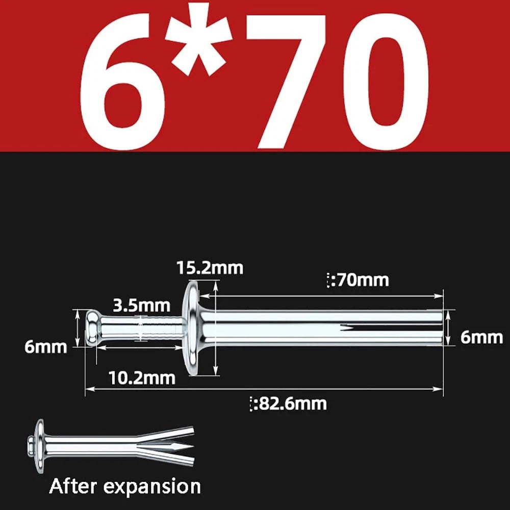 M6 M8 Galvanized Expansion Bolts — Metal Impact Anchors for Concrete & Masonry