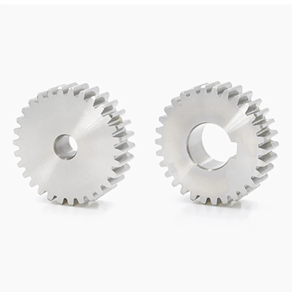 1/1.5/2 Mod 12~120 Teeth, Flat Gear Cylindrical Gear, Spur Gears Stainless Steel