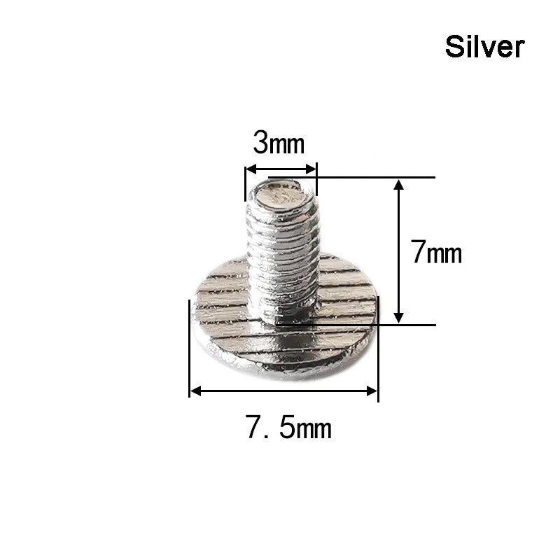 Rivets Base Buckle Iron Screws Leather Craft Grommets DIY Decorative 4/7/9/12mm