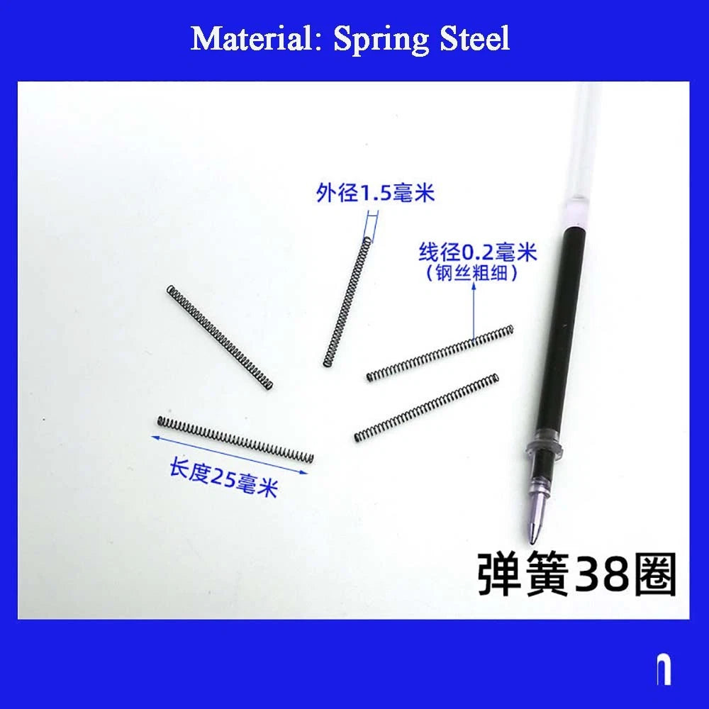 Spring Steel Small Compression Spring 0.2/0.3/0.4mm Wire Diameter 3-50mm Length