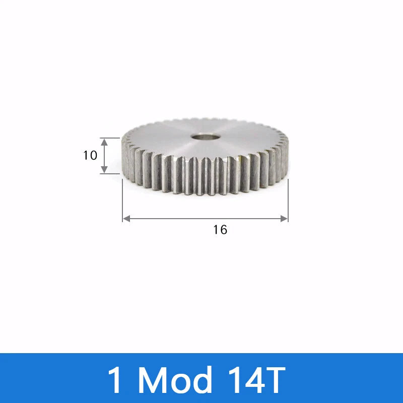 Spur Gear 45# Steel Transmission Gear 1/2 Module 12-160 Teeth Pinion Motor Gear