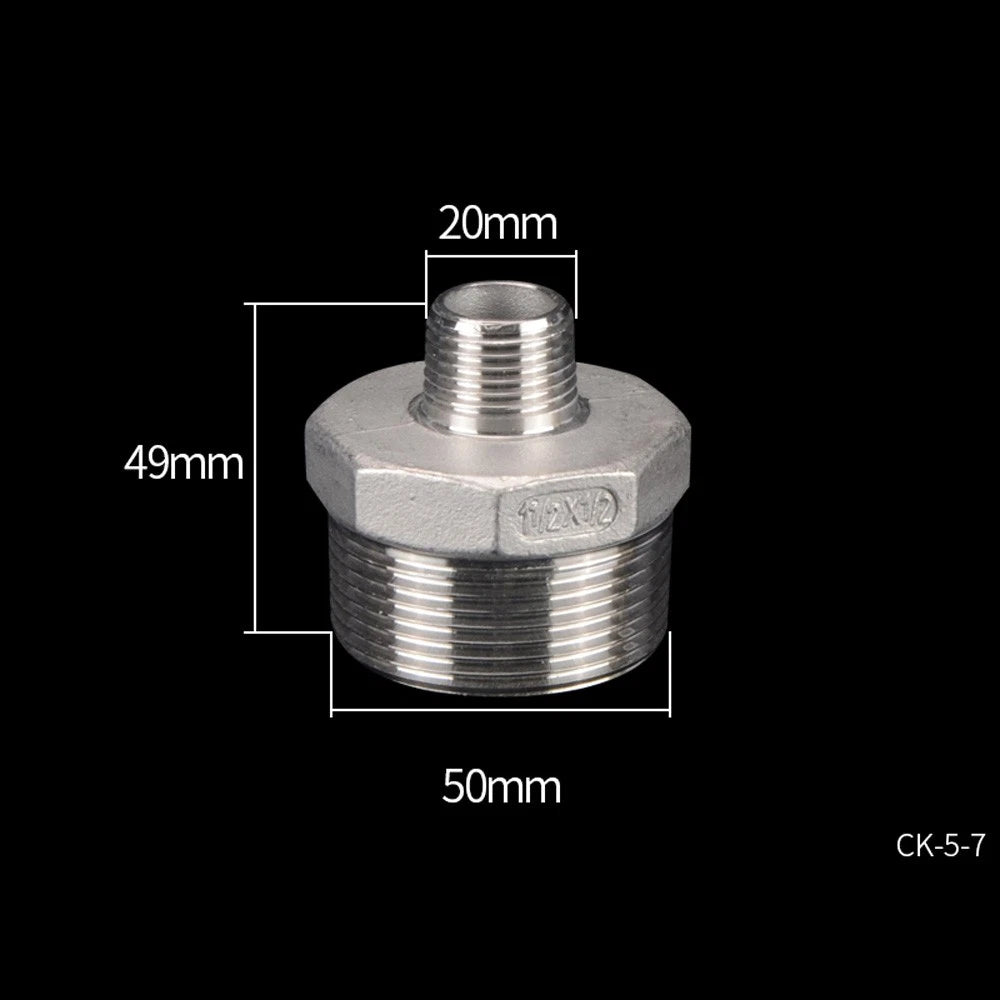 Stainless Steel Threaded Pipe Reducer Nipple — BSP Male to Male Fitting