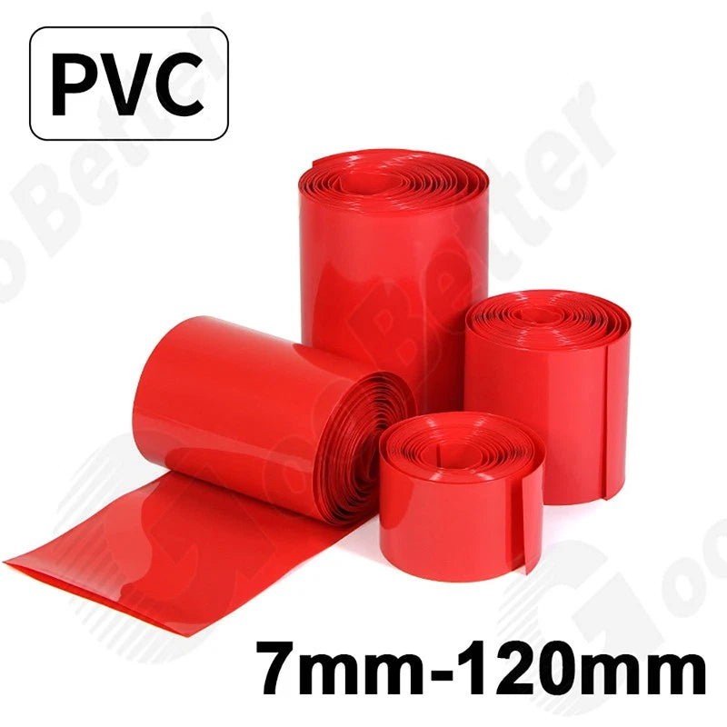 PVC Heat Shrink Tubing 7mm–120mm | Multi-Color Shrinkable Film Insulation Sleeve