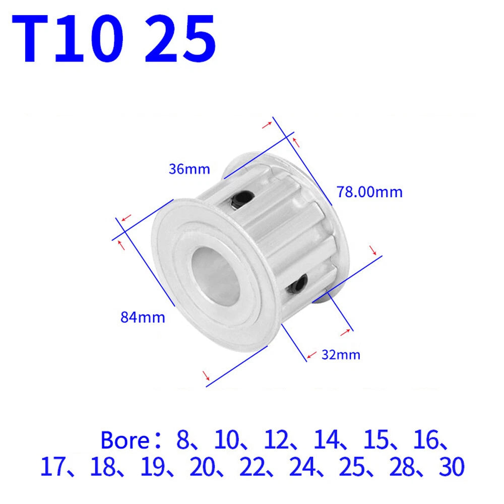 T10 12-40T Timing Belt Pulley CNC Drive Pitch 10mm AF-type With Keyway Wide 32mm