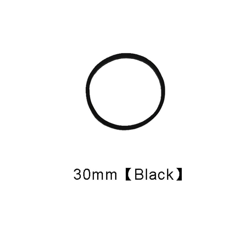 Round Rubber Drive Belts for Pulleys — 15 to 55mm Diameter, Multiple Colors