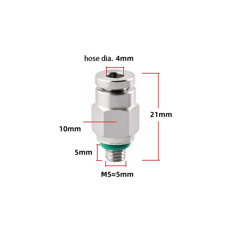 304 Stainless Steel Compression Fitting Female Straight Coupling Connector