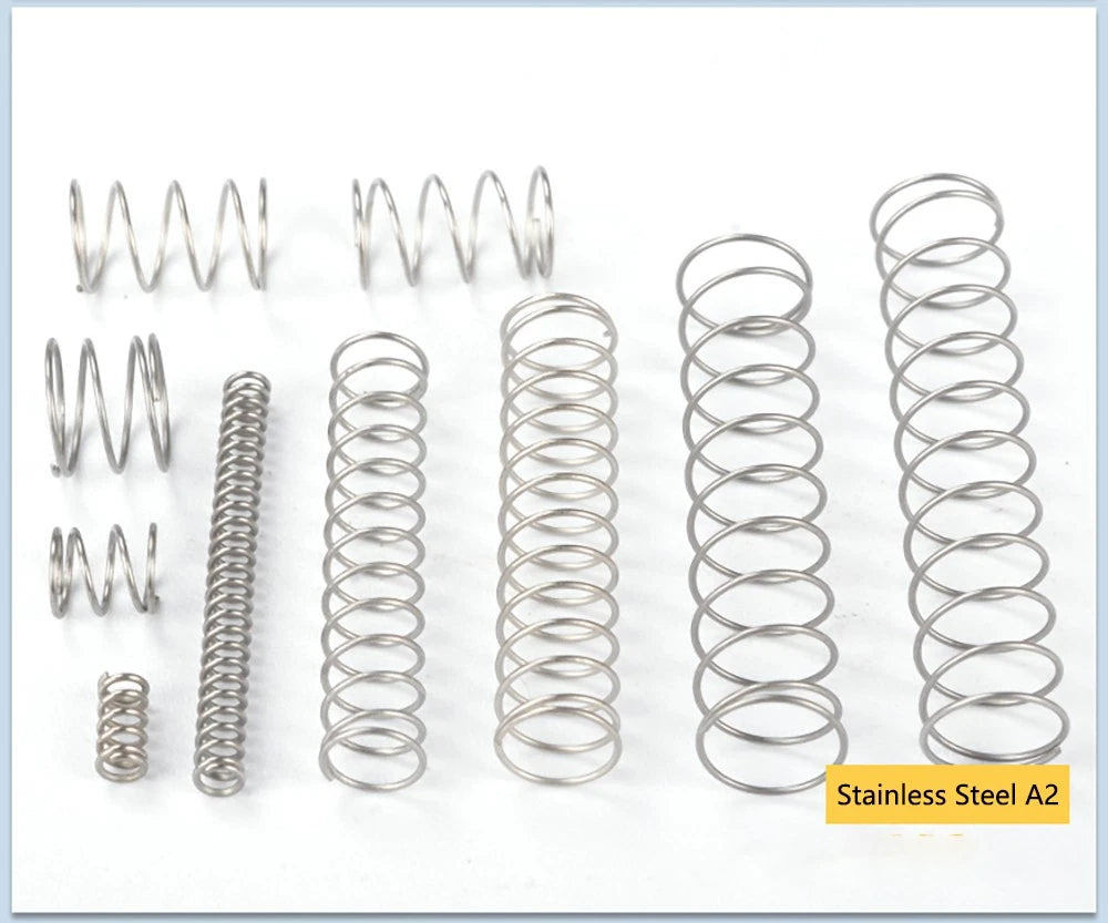 Stainless Steel Compression Spring, 1.6mm Wire, 10mm-50mm Length, Spiral Spring