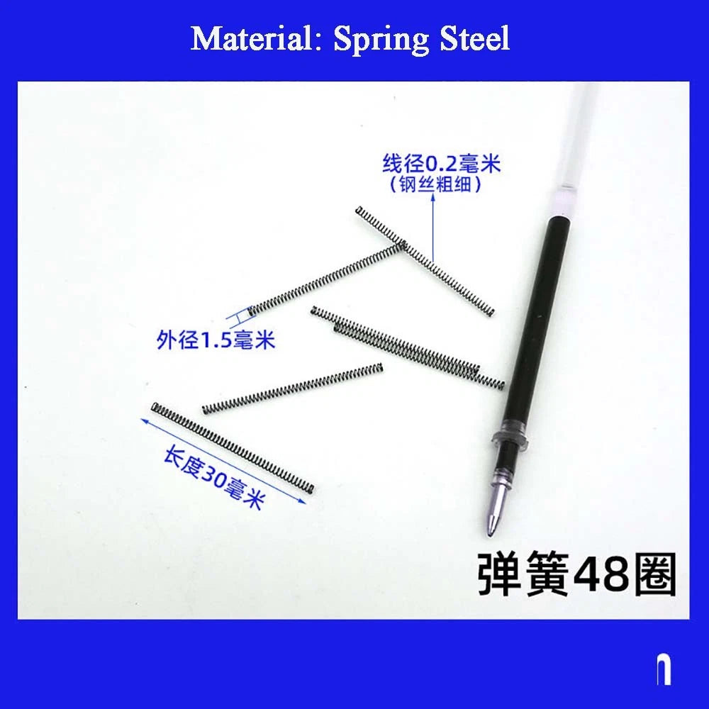 Spring Steel Small Compression Spring 0.2/0.3/0.4mm Wire Diameter 3-50mm Length