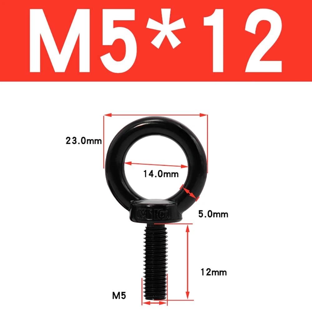 A2 304 Stainless Steel Lifting Eye Bolt — Metric M3 to M20, Rigging & Lifting Screw Eye - HomeDIYer